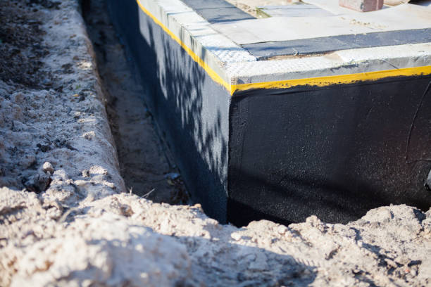 Residential Exterior Waterproofing installation at a Fletcher, OH home by SJ Waterproofing Pros