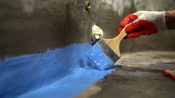 Commercial Exterior Waterproofing project at a Fletcher, OH business property by SJ Waterproofing Pros